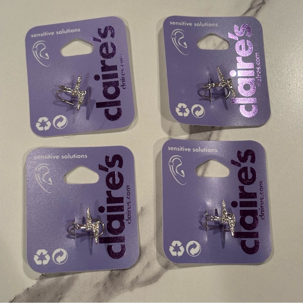Lot of Claire's Lightning Ear Cuffs